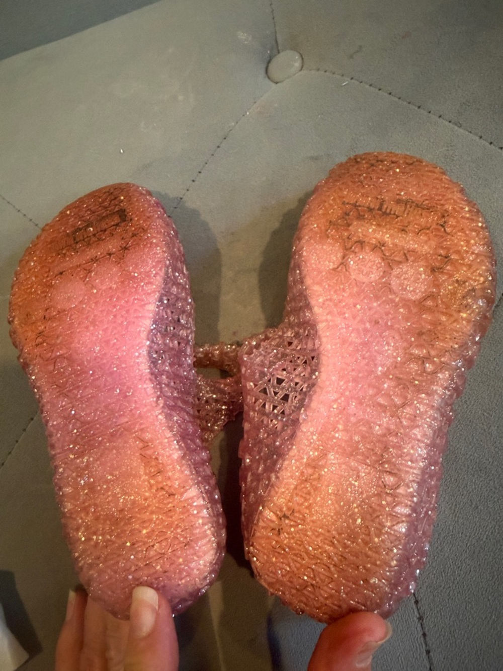 Mini Melissa Girls Pink Jelly Mary Jane Shoes - Picture 4 of 10